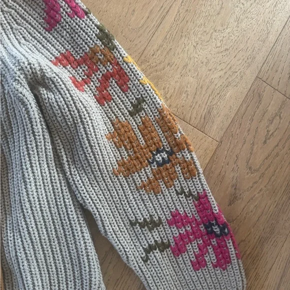 Sundance embroidered cowl-neck sweater Grey Medium - Picture 5 of 8